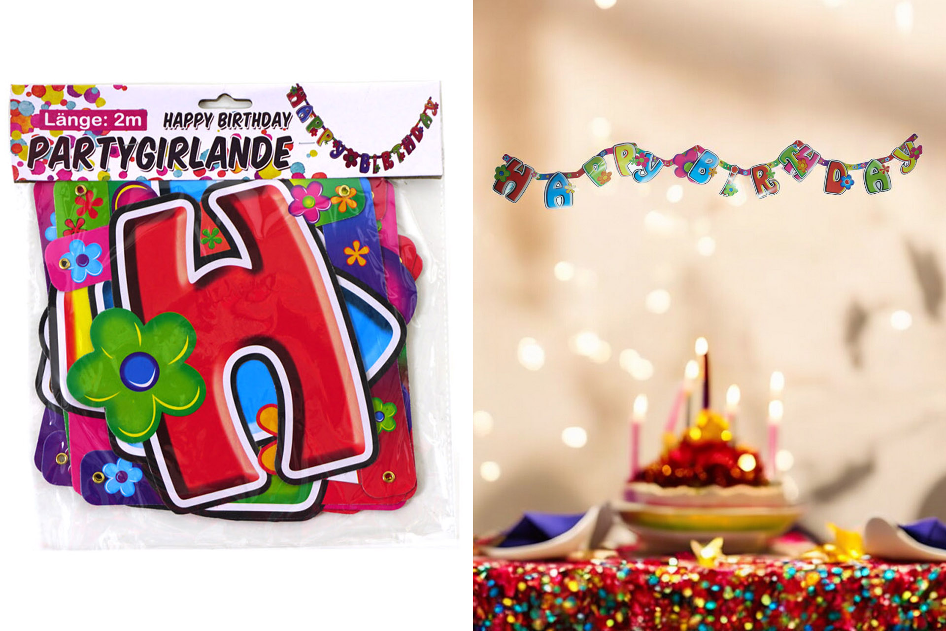 Happy Birthday Girlande, 2m