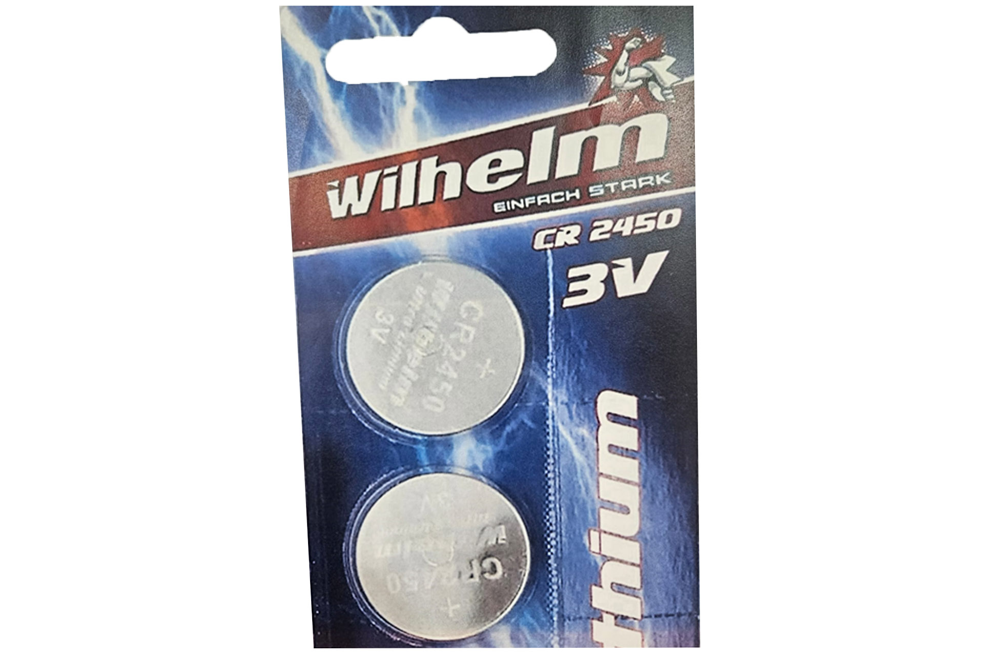 Knopfzelle Lithium CR2450, 2er