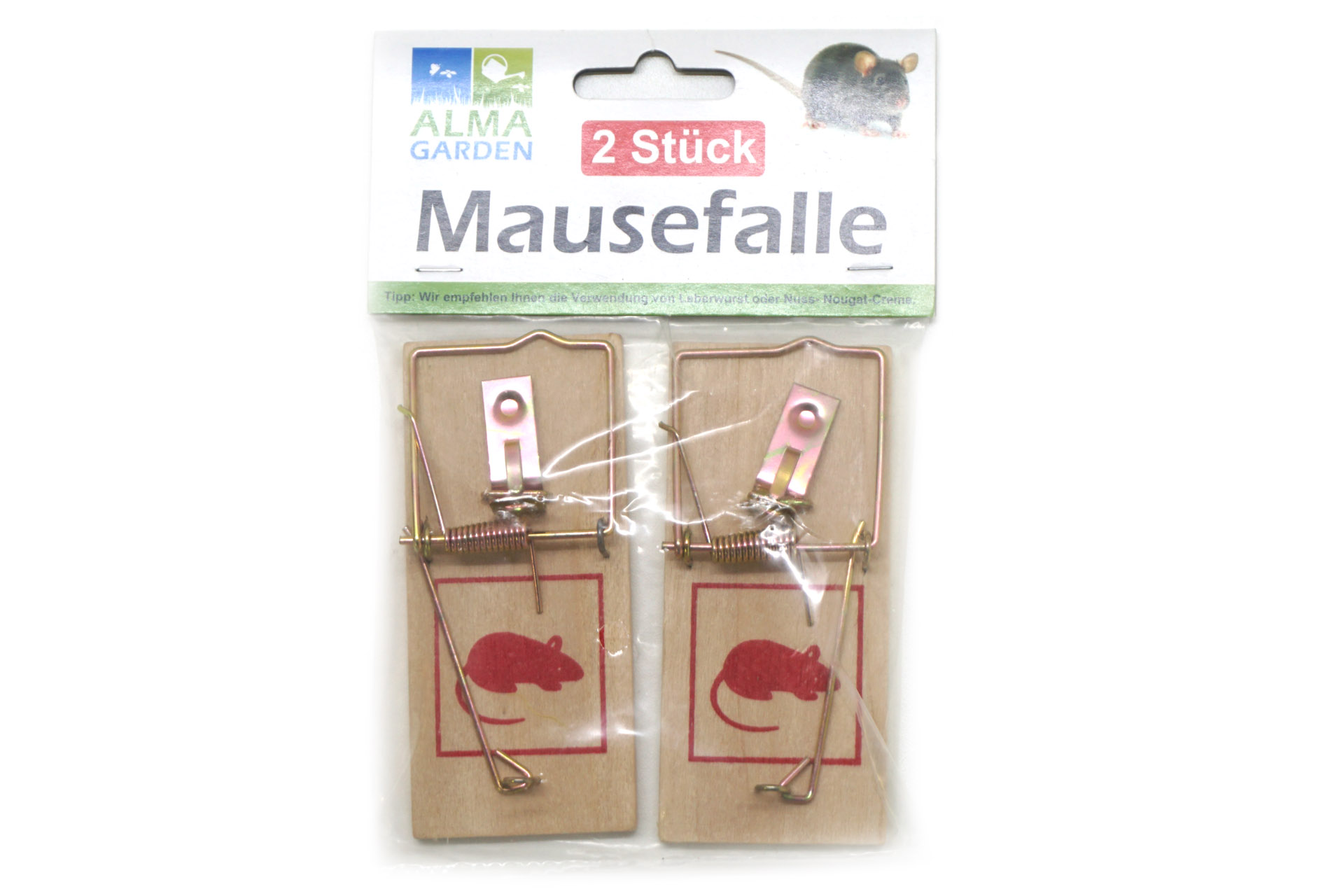 Mausefalle 10x4,5cm, 2er