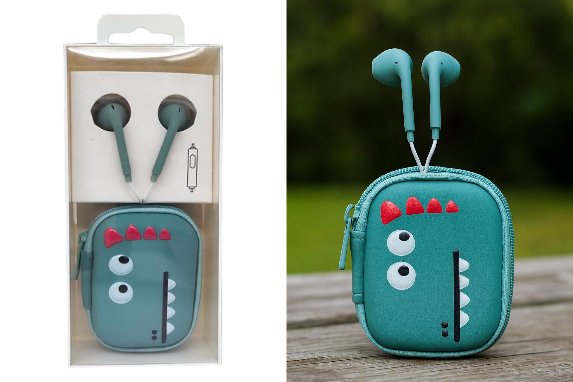 Kopfhörer "Dino" mit Hülle, 1,2m