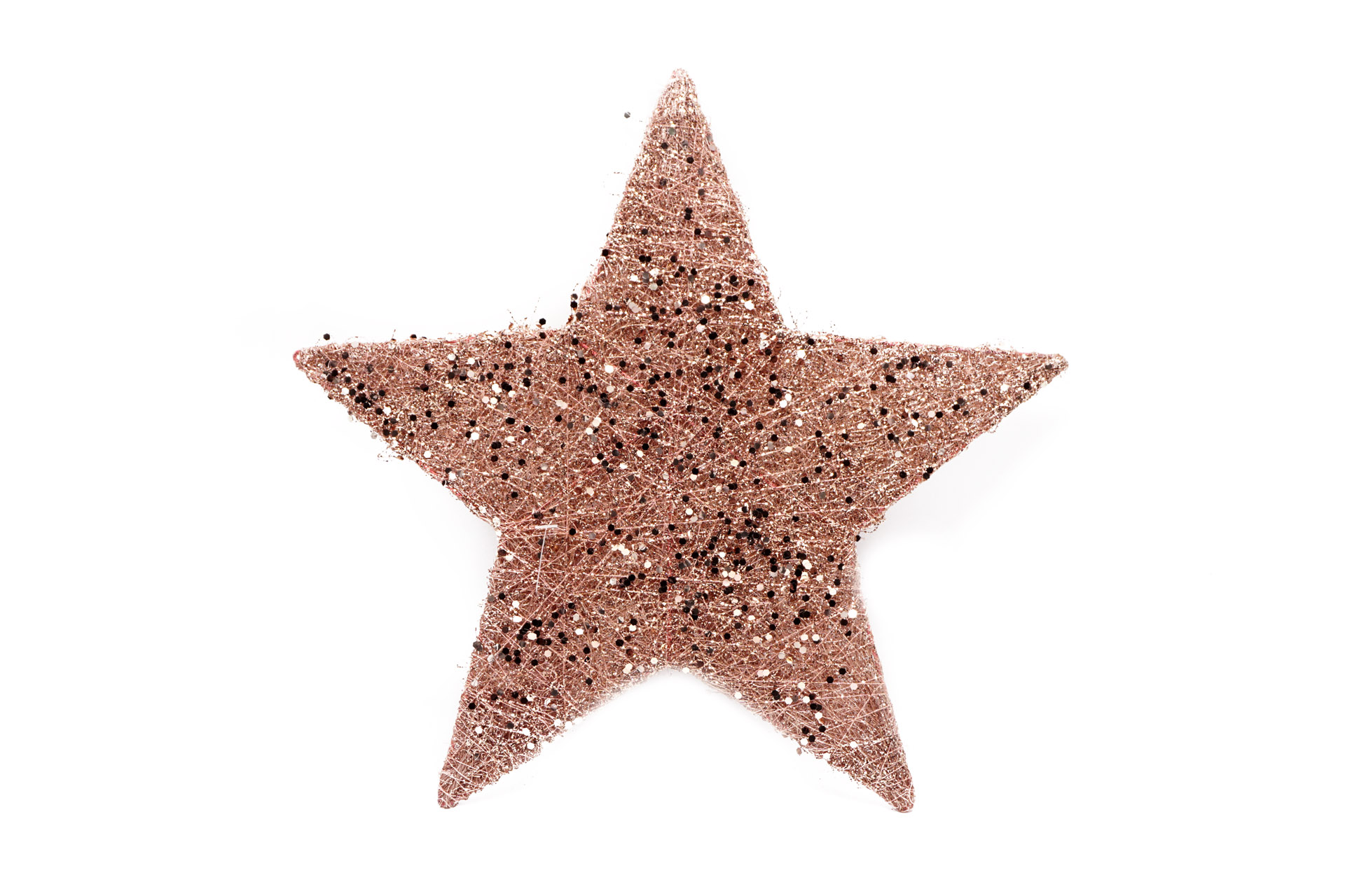 Sisalstern "Glitter" zum hängen, 15cm, rose